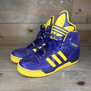 Adidas Jeremy Scott Attitude G04644 Púrpura Amarillo Js Logo Lakers Para hombres Talla 10 - Imagen 1 de 12
