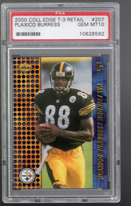 SLA326- 2000 Collector's Edge T3 Retail #207 Plaxico Burress RC -PSA Gem Mint 10 - Image 1 of 2