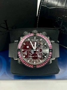 JACOB & CO EPIC II BLACK PVD WITH TOURMALINE BEZEL 47MM OEM/NEW BOX+PAPERS - Picture 1 of 14