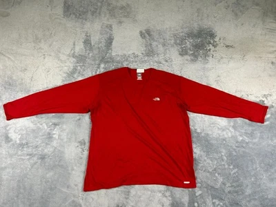 CAMISETA THE NORTH FACE HOMBRE 2 EXTRA GRANDE ROJA MANGA LARGA CUELLO REDONDO Foto 1 de 4
