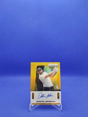 Dustin Johnson 2025 Panini Prizm Liv Golf Throwback Signatures Gold Auto 6/10 - Image 1 of 2