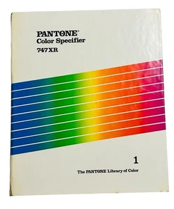 Pantone Color Tint Selector 747XR 199 Book 1 Coated Uncoated Missing Some Tabs - Picture 1 of 9
