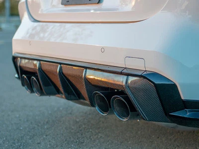 2021-UP BMW G80 M3 | G82 G83 M4 CARBON FIBER REAR BUMPER DIFFUSER Foto 1 de 4