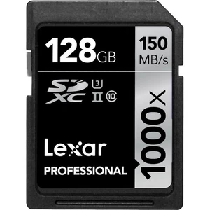 Professional 128GB 1000x Speed SDXC UHS-II Memory Card - Picture 1 of 4