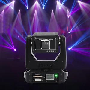6W Animation RGB Laser Moving Head Projektor DMX Bühnenlicht für DJ Bar Party - Bild 1 von 16