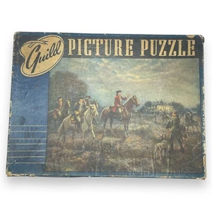 Vintage 1940er Gilde Puzzle - Washington kehrt nach Mount Vernon zurück - historisch - Bild 1 von 9