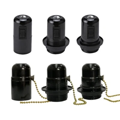 2x E27 Fassung mit Schalter, Lampenfassung aus Thermoplast - Bild 1 von 4