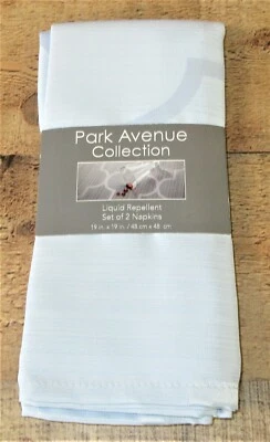 Juego de 2 servilletas repelentes líquidos Park Avenue Collection 19"" x 19"" - azul claro Foto 1 de 4