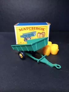 Matchbox Lesney #51B John Deere Tipping Trailer BPW 1964 In Original E4 Box - Picture 1 of 10