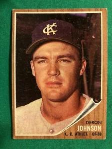 Deron Johnson X 2 1962 Topps #82 en muy buen estado-excelente y en buen estado - Imagen 1 de 4