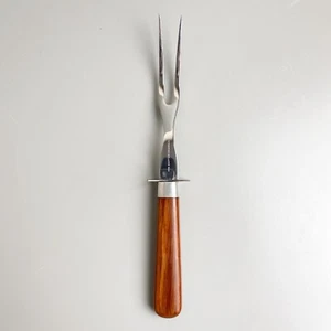 Westmoreland 644 Carving Meat Fork 12" Vintage Wood Handle - Picture 1 of 12