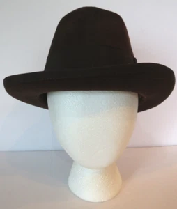 Vintage Mallory Fedora Hut Größe 7 1/8 Fifth Avenue NY braun gebändert altes Geld - Bild 1 von 9