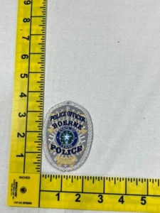 Police Officer Boerne Police Texas TX Badge Patch Silver and Gold - Picture 1 of 1