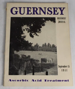 Guernsey Breeders Journal September 15, 1941 Cow Calf Bull Farms Cattle Dairy Ad - Imagen 1 de 21
