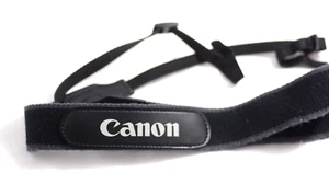 CANON 1 1/4 INCH WIDE BLACK CAMERA STRAP FOR SLR DSLR (EXCELLENT) - Picture 1 of 2