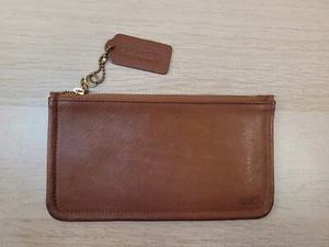 Estuche de Cosméticos Coach British Bronceado Vintage Forro Mexicano a Rayas 7170 - Imagen 1 de 4