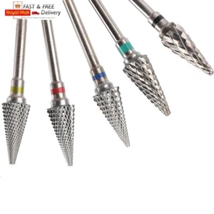 Kegelform Hartmetall Nagelbohrer Bit rotierende Nagelfeile Maniküre Kanten Start  - Bild 1 von 6