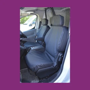 Citroen Berlingo 2008-2018 Tailored Waterproof Front Pair Black Seat Covers - Picture 1 of 2