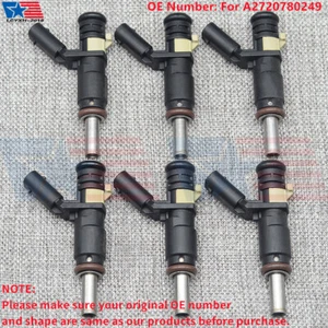 Set(6) Fuel Injectors For Mercedes-Benz C280 C300 GL550 ML350 CL550 A2720780249 - Picture 1 of 16