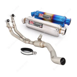 For Aprilia RS660 Tuono 660 2021-2024 Full Exhaust System Front Muffler Pipe Tip - Picture 1 of 15