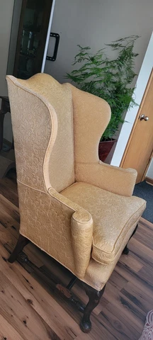 KITTINGER Colonial Williamsburg CW-44 Mahogany Wing Chair Cover