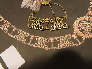 HAWAII, KING KALAKAUA, ROYAL COLLAR, GLIEDER ENTFERNT, ARMBAND, 18K, AUTHENTIFIZIERT - Bild 1 von 12