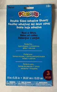 Darice Foamies Double-sided Permanent Adhesive Sheets 8in X 5.25in. Pack of 3. - Picture 1 of 4