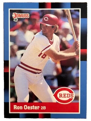 Excellent: Vintage 1988 Donruss Ron Oester Cincinnati Reds Trading Card - Image 1 of 2