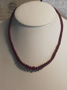 Collier perles racine de rubis et or - Imagen 1 de 12
