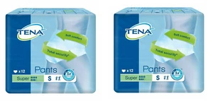 Case Saver 2 Packs Tena Pants Super Small 24 Pull On Underpants Incontinence aid - Picture 1 of 4