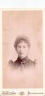 CDV Card Victorian Woman Star Neck Pin Hellis & Sons London Photograph