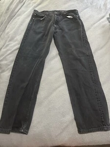 Vintage Levis 501 XX Jeans Men 34x32 Black 1999 Straight Denim Button Fly - Picture 1 of 4