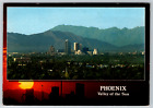 c1960s Phoenix Arizona Valley of the Sun View Panorama Vintage Postcard