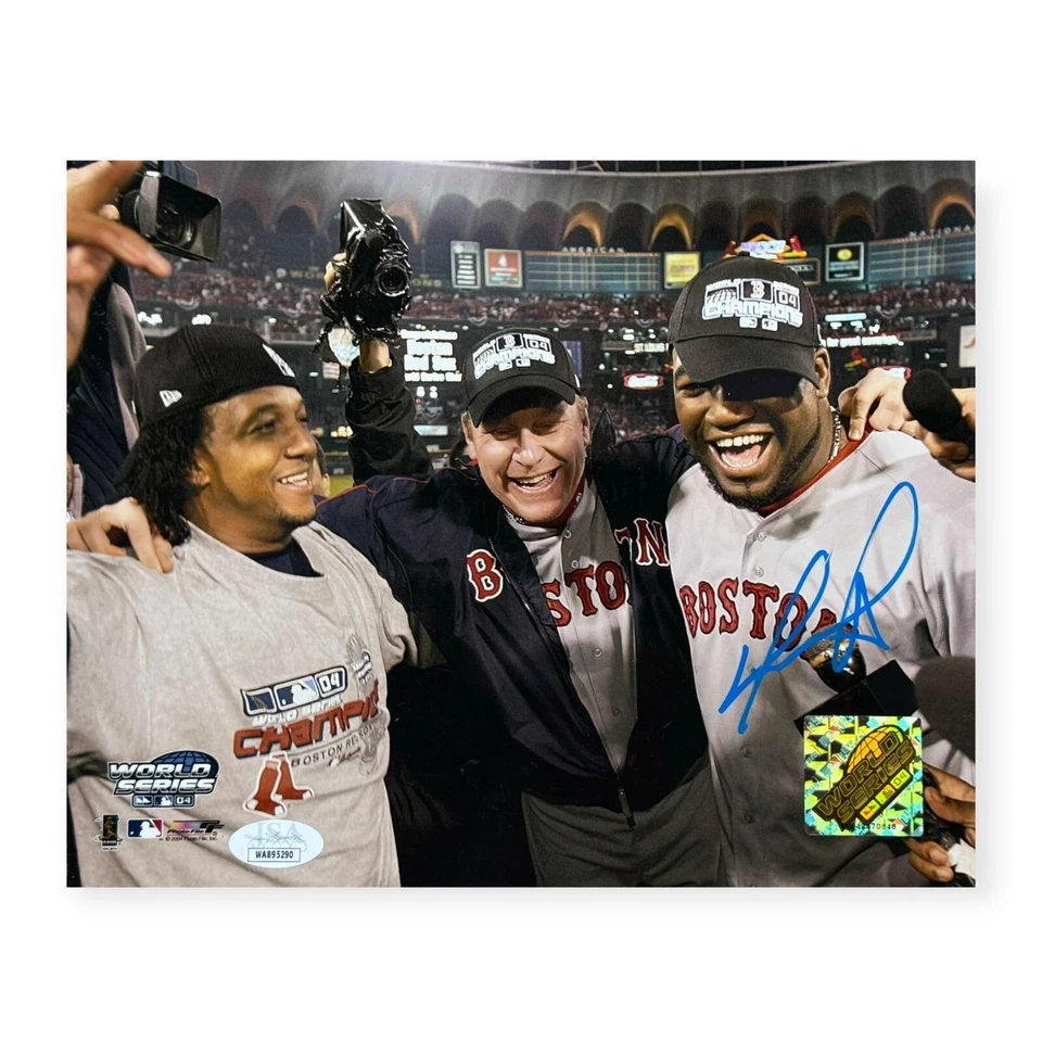 David Ortiz Signed Autographed 8x10 Photo Boston Red Sox JSA - Image 1 of 1