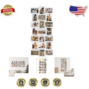 21-Opening Collage Picture Frame, Retro 4x6 Wall Decor for Cherished Memories - Picture 1 of 10