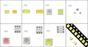 SMD LED 2835 5730 5050 Multi-Color Emitting Diode SMT White/Red/Blue/Green/RGB - Picture 1 of 4