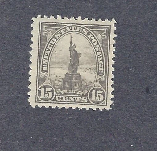 #566 15c STATUE OF LIBERTY UNWK PERF 11 SINGLE MNH VF - Image 1 of 1