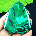 Perle pendentif bouclier malachite verte DY09435 48 x 40 x 6 mm