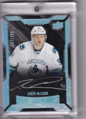 2015-16 UD Black #42 Jared McCann AUTO 187/299 RC - Image 1 of 2