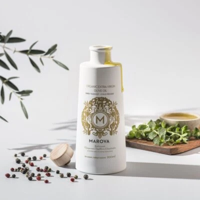 Marova Organic Early Harvest Extra virgin olive oil 200 high phenolic - Image 1 of 4