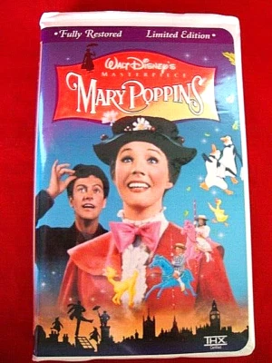 WALT DISNEY'S Masterpiece MARY POPPINS  (VHS, 1997)  Clam Shell Limited Edition - Image 1 of 4