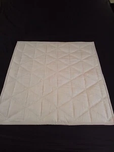 West Elm Quilted Euro Sham Beige Cotton 26" x 26" Modern Textured Pillow Cover - Picture 1 of 13