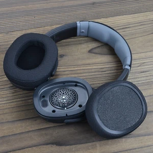 Black Ear Pads Cover For Skullcandy Crusher Wireless/Rusher Evo/Rusher ANC/Hesh3 - Picture 1 of 15