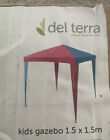 Del Terra Kids Gazebo 1.5m X 1.5m Pink And Blue Brand New