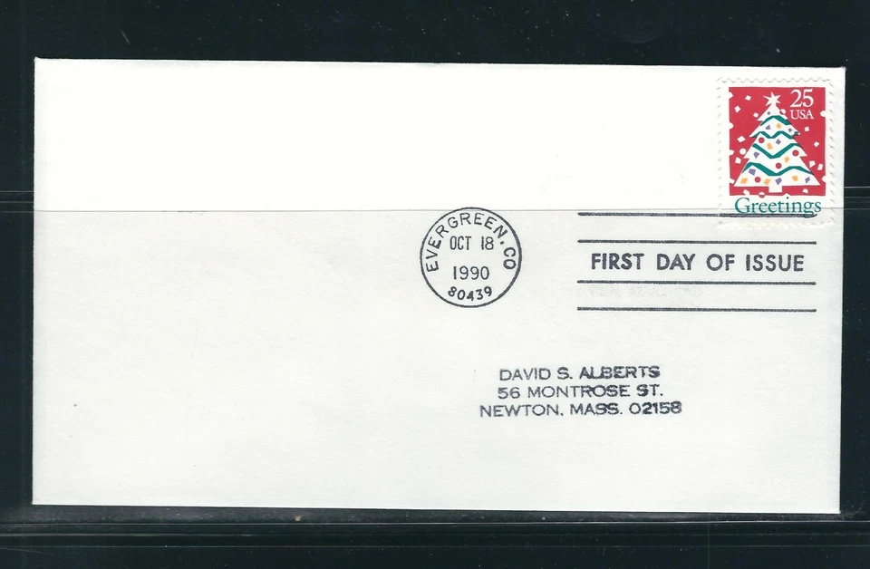 USA SC # 2515 Christmas tree FDC . No Cachet - Image 1 of 1