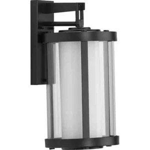 Progress Lighting Irondale Matte Black Clear Glass Outdoor Wall Lantern Light - Picture 1 of 2