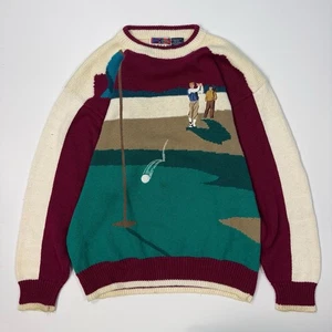 Suéter de golf vintage GK Company para hombre grande bloque de colores años 90 golfista suéter - Imagen 1 de 10