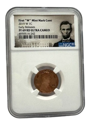  2019-W NGC PF 69 RD Ultra Cameo First "W" Mint Mark Early Releases 1C (16781) - Image 1 of 4