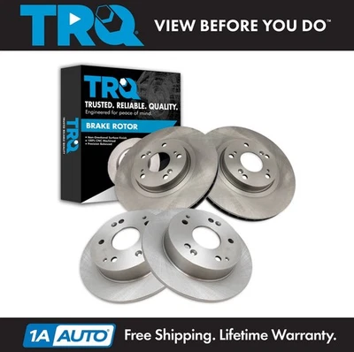 Juego de rotores de freno delanteros y traseros TRQ para Acura RSX 2002-2006 Foto 1 de 4