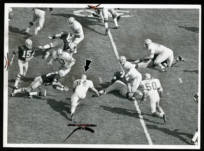 Green Bay Packers vs Detroit Lions 1970 - 9 x 13" Original Photo *AL309 - Image 1 of 2